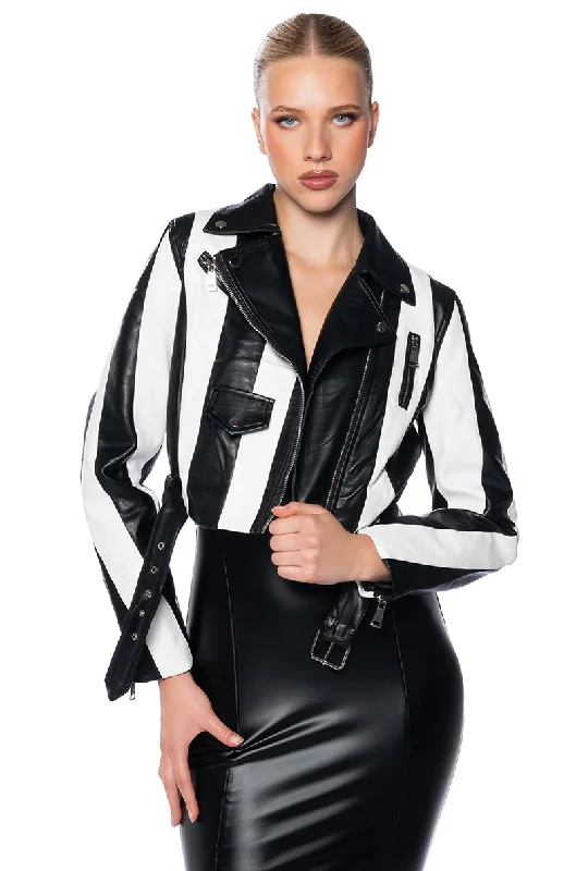 Business Jacket-BEETLEJUICE CHIC MOTO JACKET