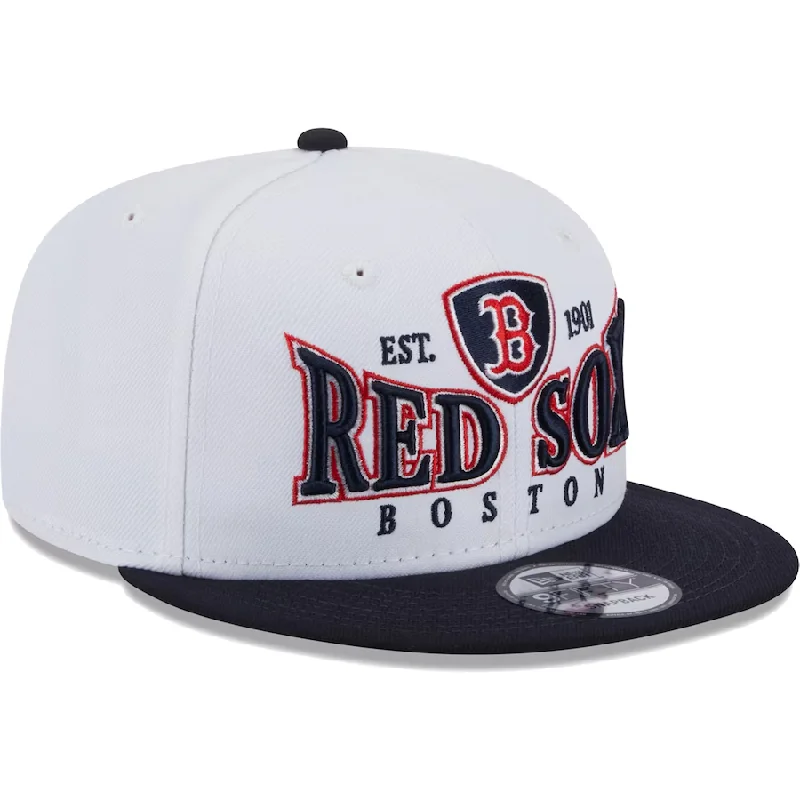 Sun Hat-New Era Boston Red Sox Crest 9FIFTY Snapback Hat - White