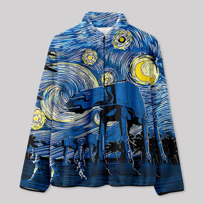 City Jacket-Starry Sky Fleece Jacket