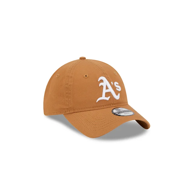 Summer Hat-New Era Youth Oakland Athletics 9twenty Adjustable Hat-Brown/White