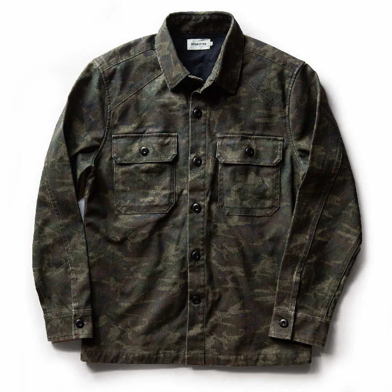 Adventure Jacket-The Lined Shop Shirt in Woodland Camo Boss Duck