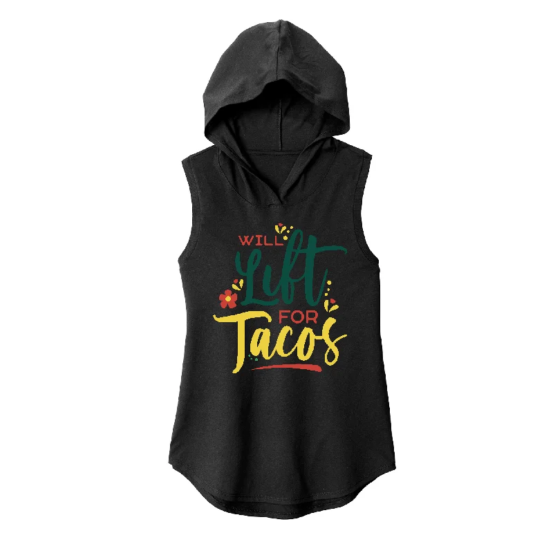 Outdoor Hoodie-Will Lift for Tacos Sleeveless Hoodie