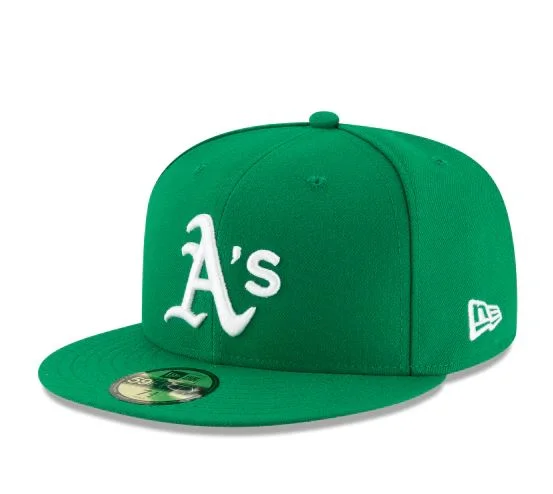 Sporty Hat-OAKLAND ATHLETICS ALTERNATE COLLECTION 59FIFTY FITTED-ON-FIELD COLLECTION-GREEN