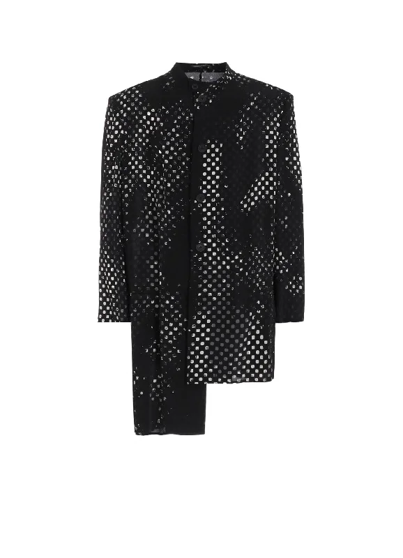 Trendsetting Bomber Jacket-DOT PRINT JACKET