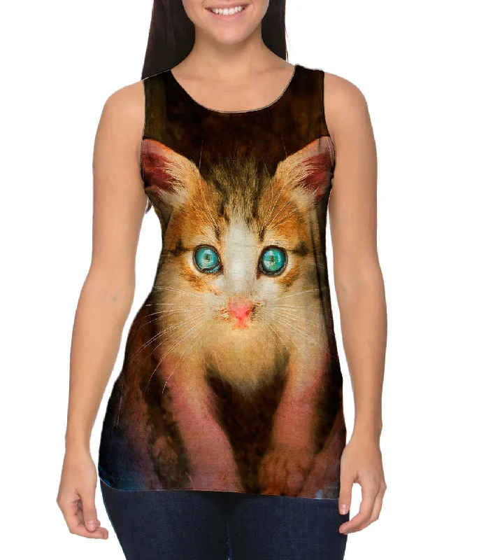 Bold Print Tank-Rio City Kitten