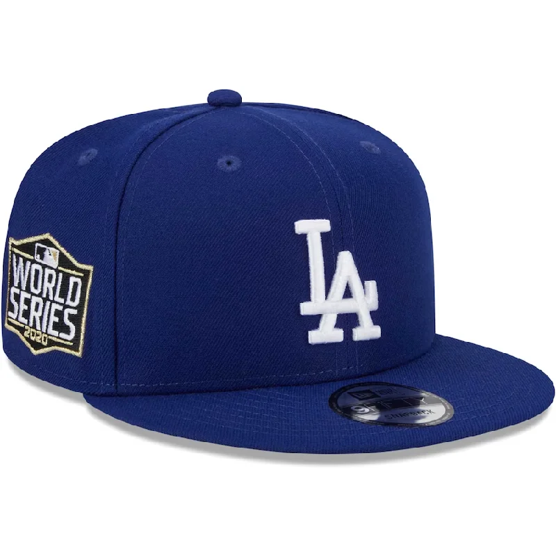 Active Lifestyle Hat-New Era Los Angeles Dodgers 2020 World Series Side Patch 9FIFTY Snapback Hat-Royal