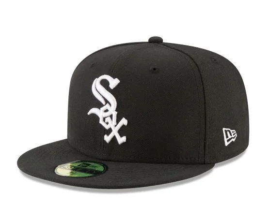 Cool Hat-CHICAGO WHITE SOX NEW ERA HOME AUTHENTIC COLLECTION 59FIFTY FITTED-ON-FIELD COLLECTION-BLACK