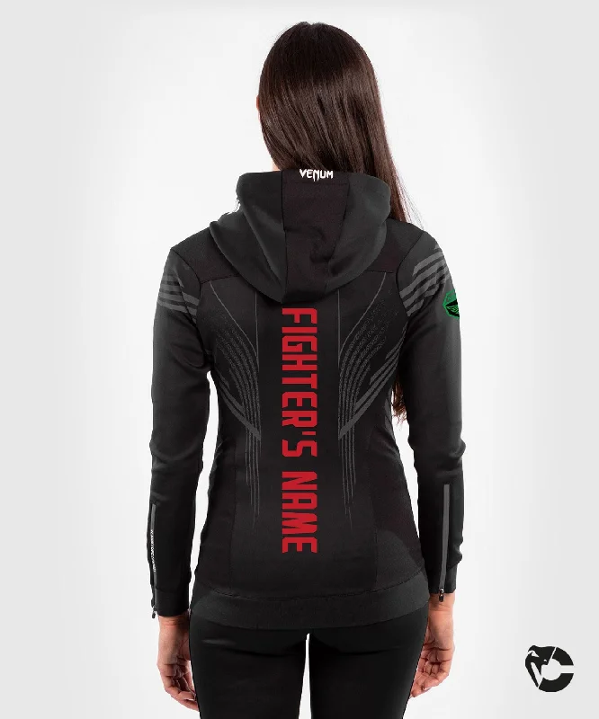 Hoodie Jacket-UFC Venum Fighters Authentic Fight Night Women's Walkout Hoodie - Black