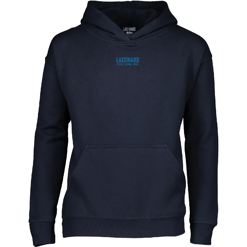 Heritage Hoodie-Boys Lacrosse Hoodie - Navy