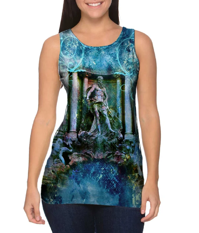 Comfortable Muscle Tank-Pietro Bacci - "Trevi Fountain/ Oceanus"