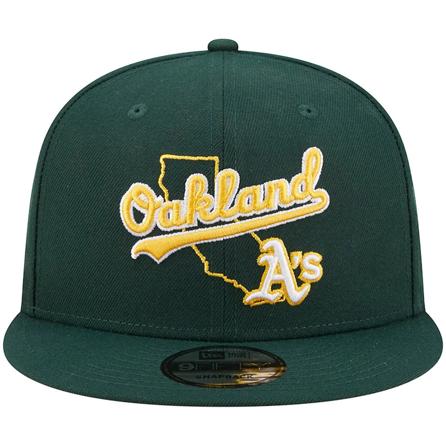 Hiking Hat-New Era Oakland Athletics State Logo 9FIFTY Snapback Hat