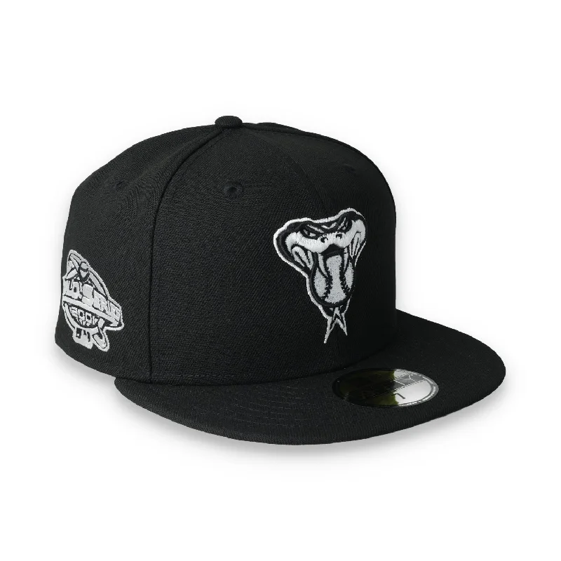 Cool Vibes Hat-NEW ERA ARIZONA DIAMONDBACKS 2001 WORLD SERIES FITTED 59FIFTY-BLACK AND WHITE