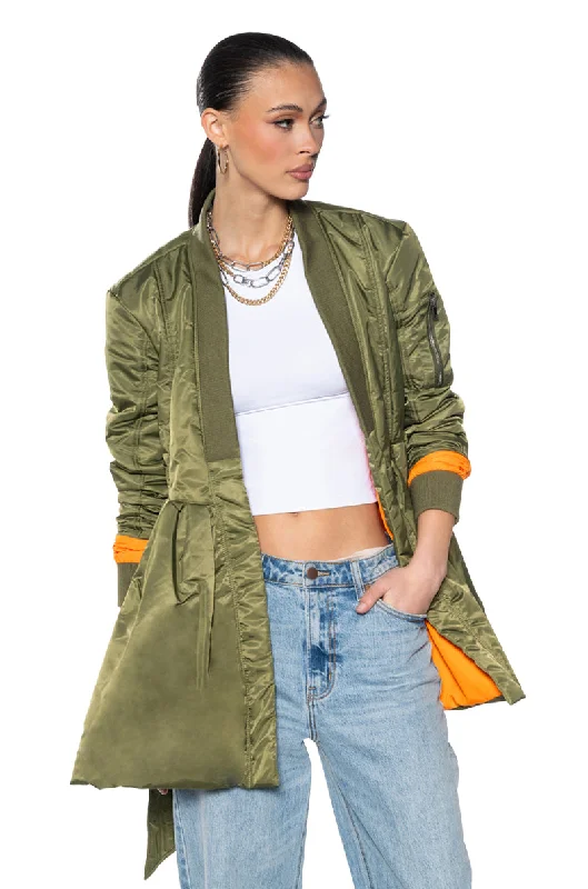 Camo Jacket-KIMMY PEPLUM BOMBER JACKET