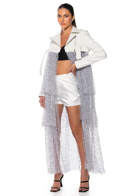 Full Zip Jacket-LOVE AND MEMORIES MAXI MOTO JACKET