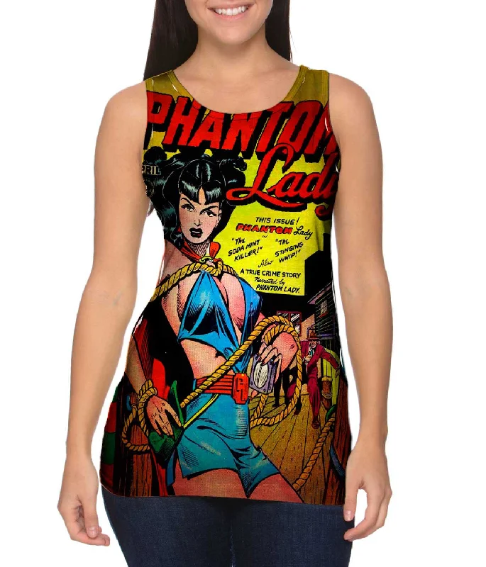 Athletic Gear Tank-Phantom Lady Comic Retro