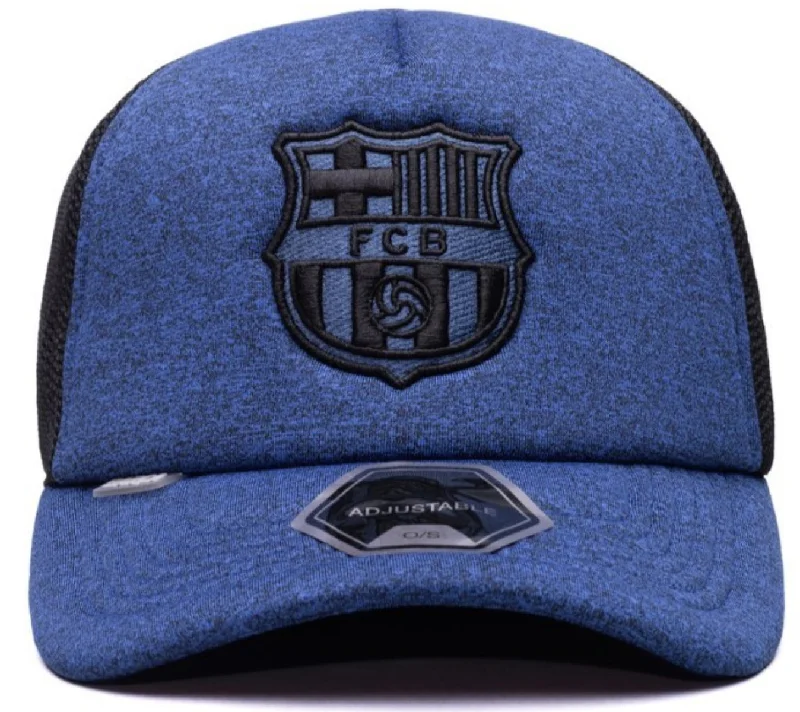 Outdoor Adventure Hat-FI COLLECTIONS BARCELONA DRIBBLING TRUCKER SNAPBACK HAT-NAVY/BLACK