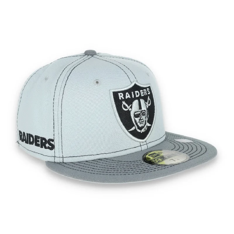 Summer Hat-New Era Las Vegas Raiders Gray Pop 59Fity Fitted Hat