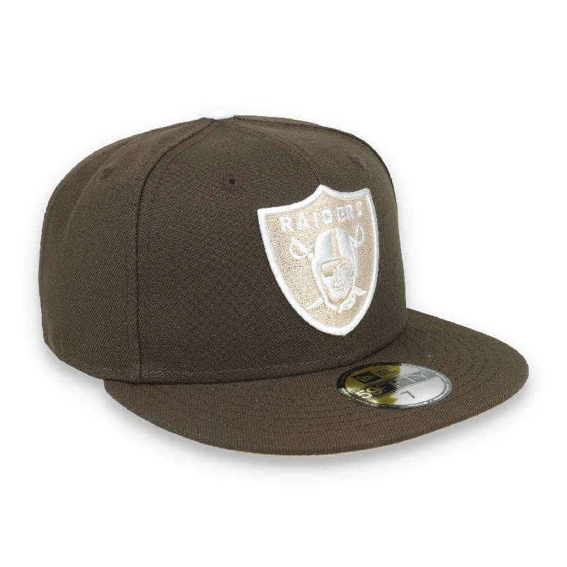 Hiking Hat-New Era Las Vegas Raiders Element 59FIFTY Fitted Hat-Walnut/Camel