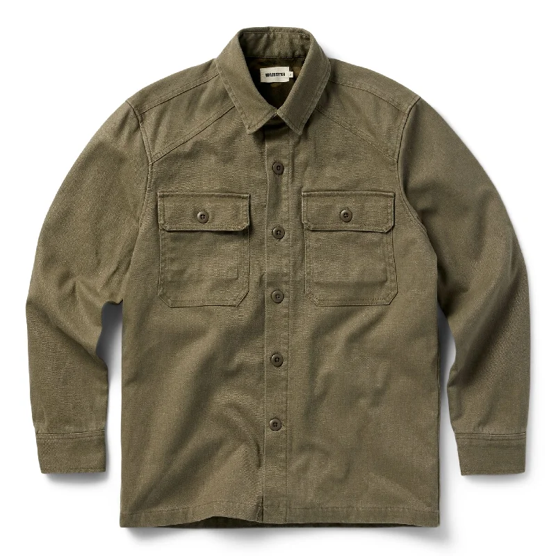 Hiking Jacket-The Lined Shop Shirt in Stone Boss Duck