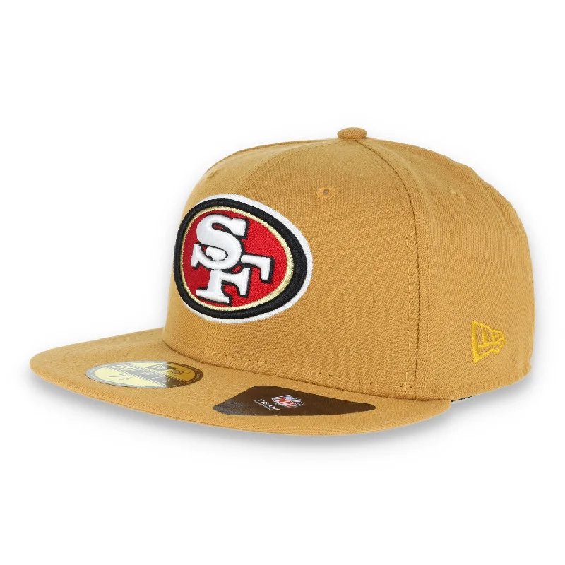 Comfortable Beanie Hat-San Francisco 49ERS New Era 59Fifty Fitted Hat- Panama Tan