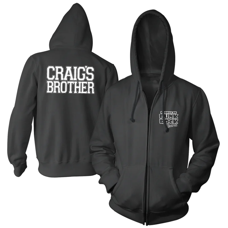 Sports Team Hoodie-CRAIG'S BROTHER "Homecoming" (Black) (Zip Hoodie)