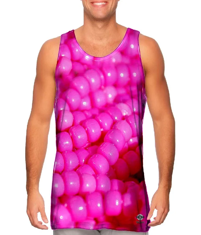 Gym Tank-Pink Bling Beads