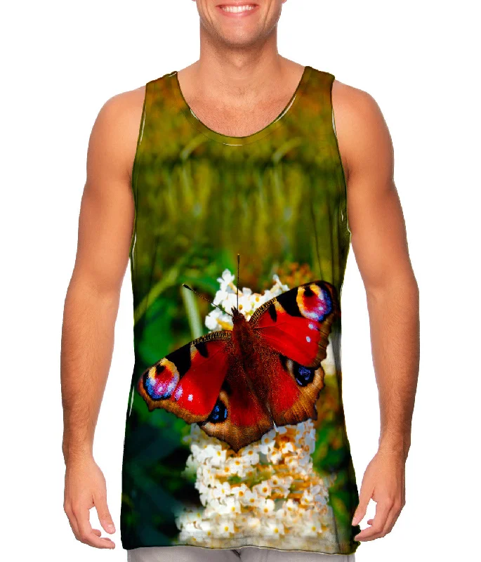 Workout Vest-Redfurry Butterfly