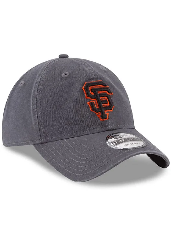 Street Style Hat-San Francisco Giants New Era Core Classic 9Twenty Adjustable Hat-Grey