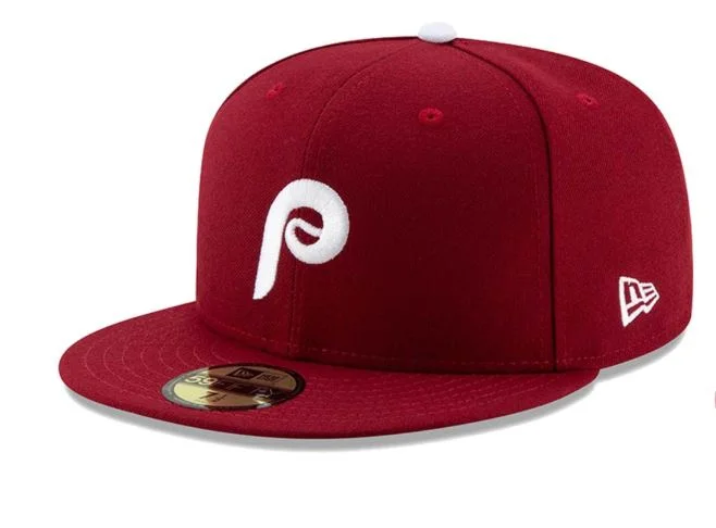 Protective Hat-PHILADELPHIA PHILLIES ALTERNATE 2 COLLECTION 59FIFTY FITTED-ON-FIELD COLLECTION-BURGUNDY