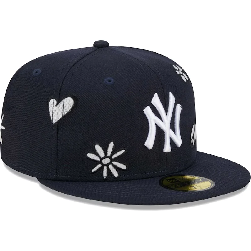 Pompom Hat-New Era New York Yankees Navy Sunlight Pop 59FIFTY Fitted Hat