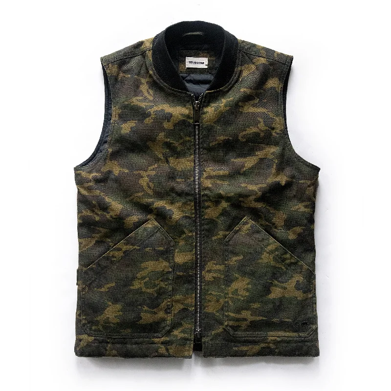 Travel Jacket-The Workhorse Vest in Camo Boss Duck