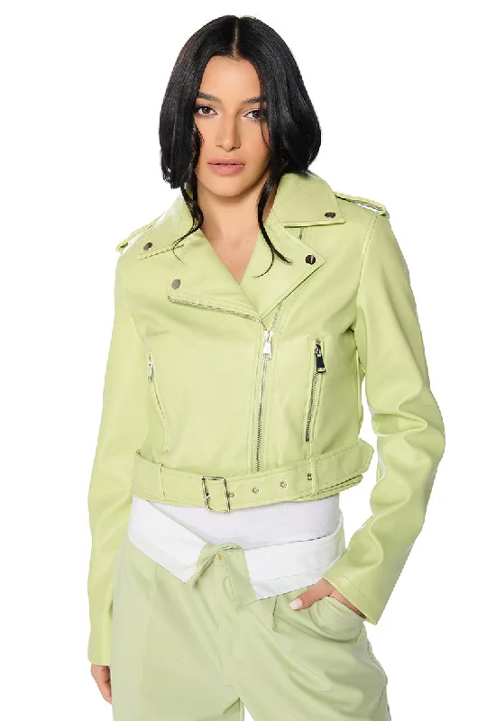 Utility Fit Jacket-READY FOR SPRING CROP MOTO JACKET