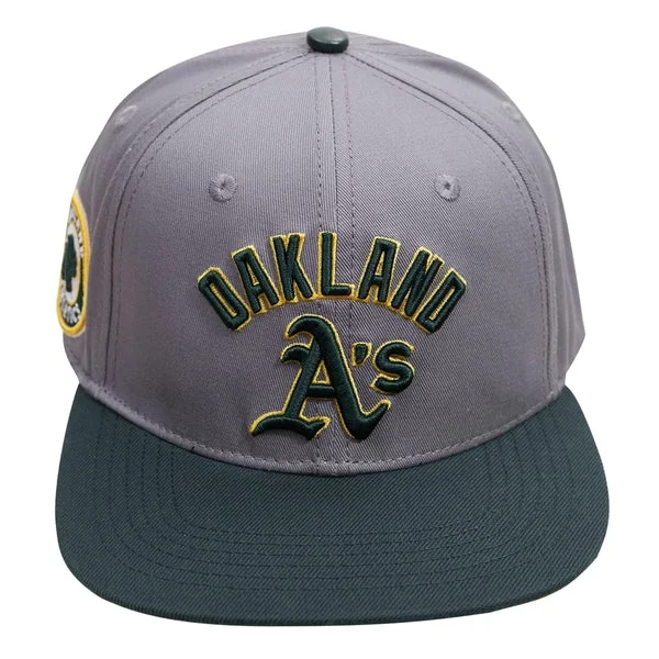 Designer Hat-PRO STANDARD OAKLAND ATHLETICS STACKED LOGO SNAPBACK HAT