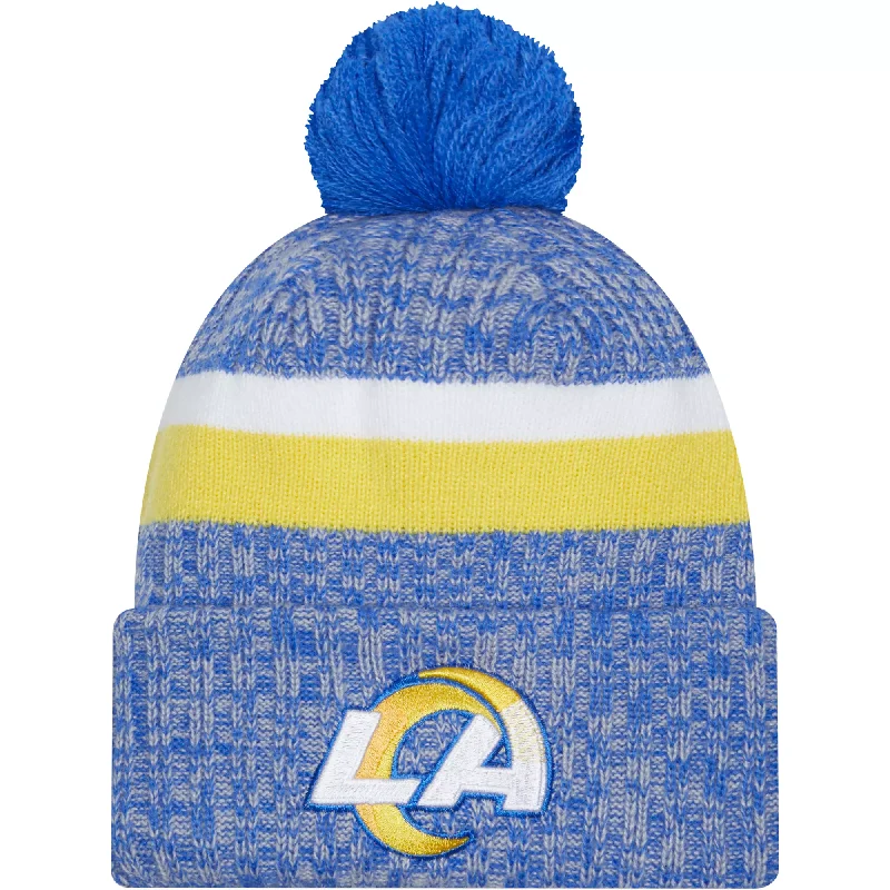 Street Style Hat-New Era Los Angeles Rams Sideline Knit 2023-Blue/Yellow