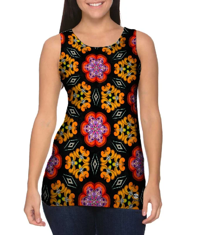 Fitness Vest-Pittsburgh Flowers Pattern