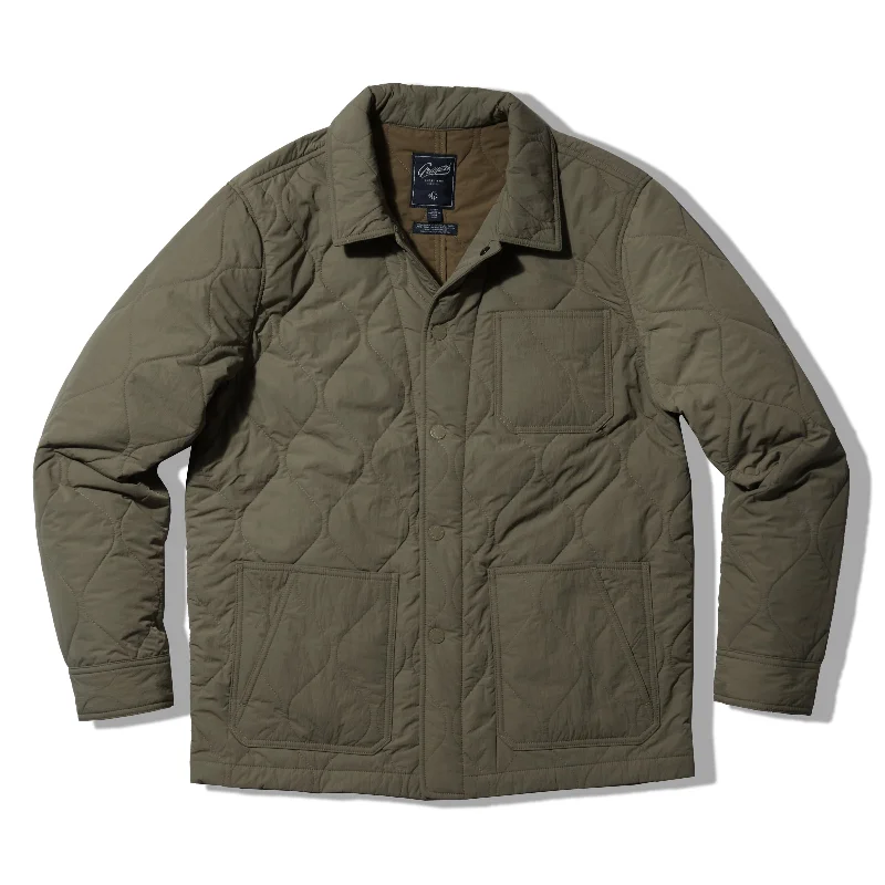 Premium Jacket-Putnam Quilted Chore Jacket - Olive