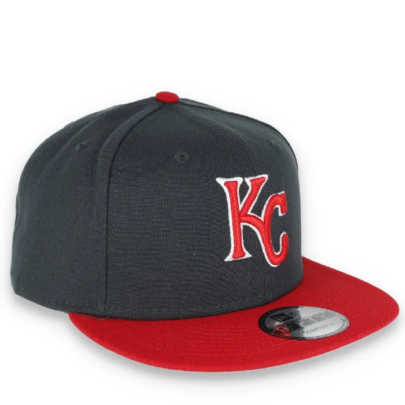 Outdoor Hat-New Era Kansas Royals 2-Tone Color Pack 9Fifty Snapback Hat- Grey/Scarlet