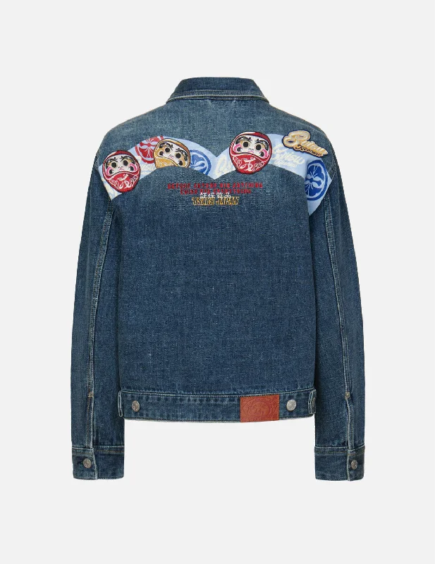 Snow Jacket-Daruma Daicock Denim Jacket