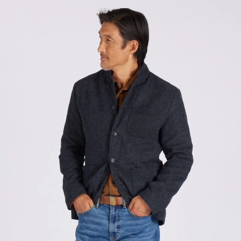 Functional Jacket-Holland Moleskin Blazer - Charcoal