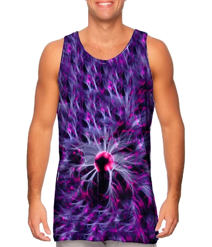 Gym Wear Tank-Plasma Lamp Purple Allover