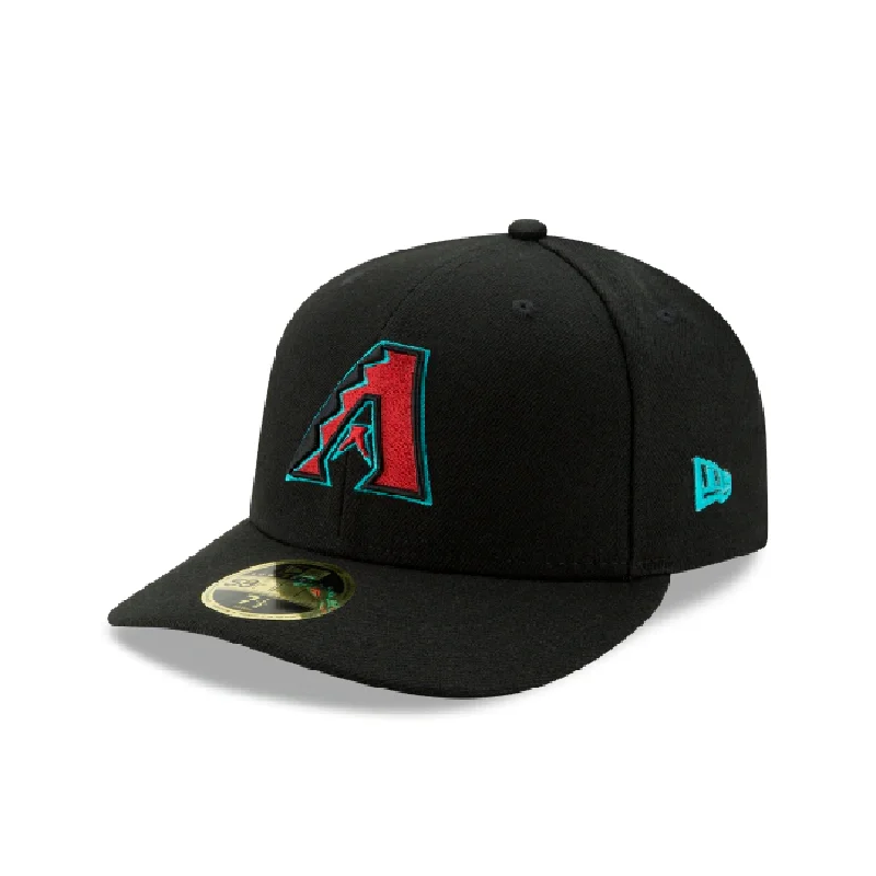 Festival Hat-ARIZONA DIAMONDBACKS LOW PROFILE NEW ERA HOME AUTHENTIC COLLECTION 59FIFTY FITTED-ON-FIELD COLLECTION BLACK/RED