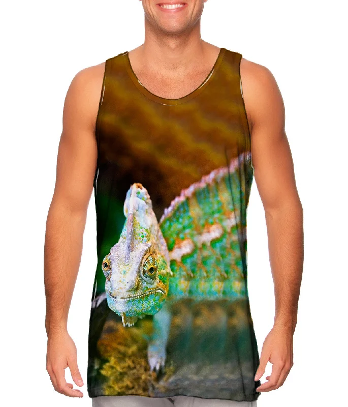 Slim Fit Tank-Photogenic Iguana