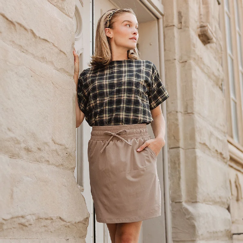 Street Style Pants-Cher Skirt, Chestnut