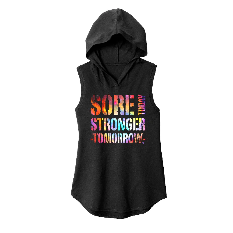 Sport Performance Hoodie-Sore Today Paint Nebula Sleeveless Hoodie