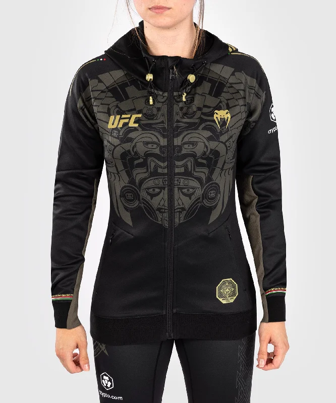 Premium Hoodie-Noche UFC By Venum Authentic Fight Night Women’s Walkout Hoodie - Black