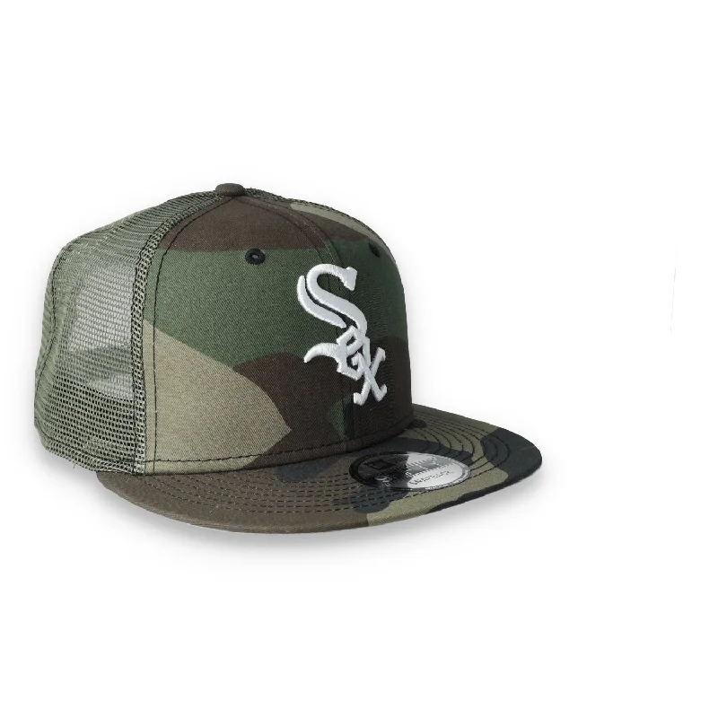 Casual Hat-New Era Men's Chicago White Sox Camo Trucker 9FIFTY Snapback Hat