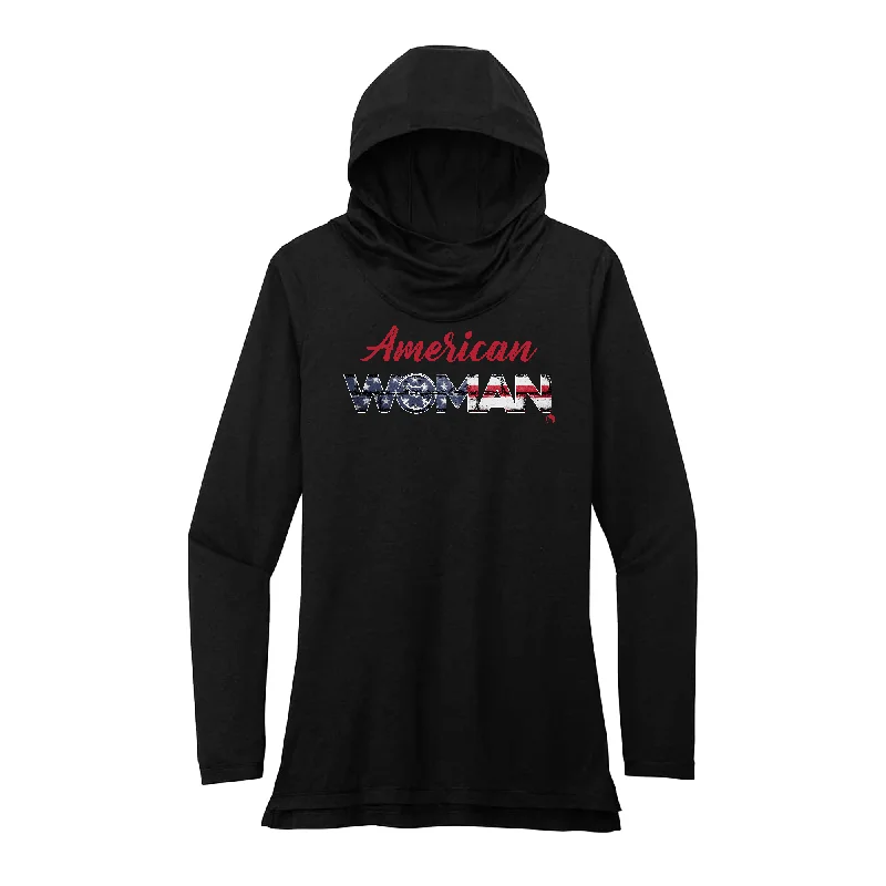 Streetwear Hoodie-American Woman Performance Hoodie