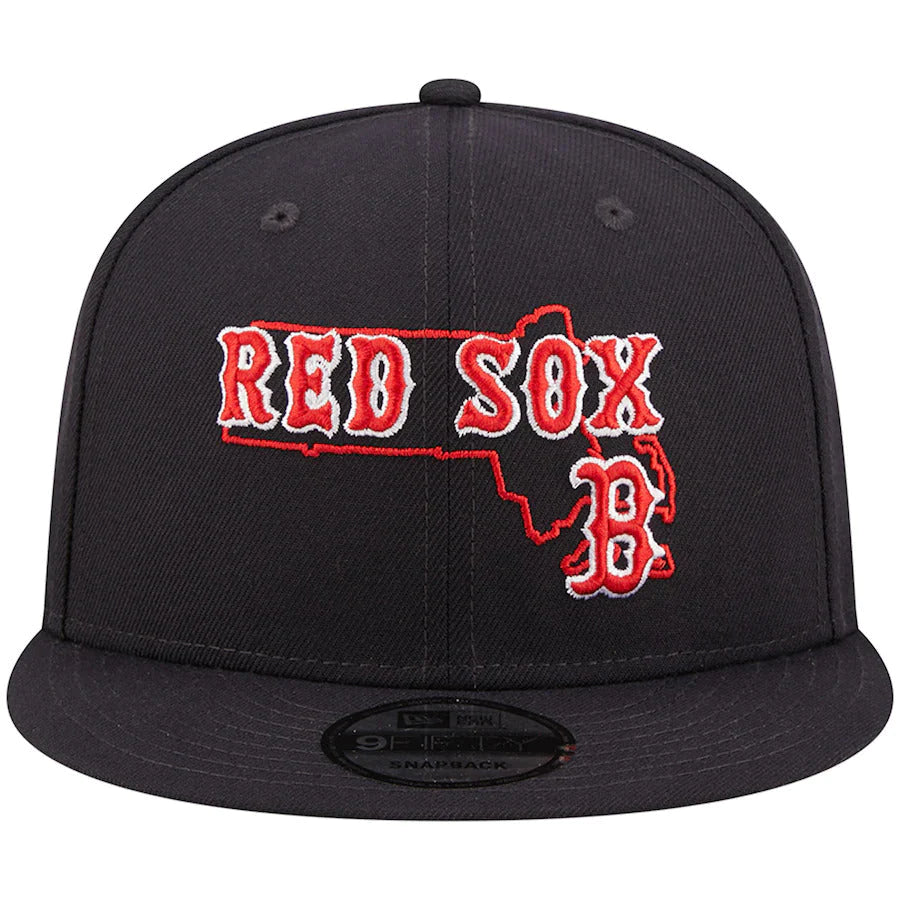 Custom Hat-New Era Boston Red Sox State Logo 9FIFTY Snapback Hat