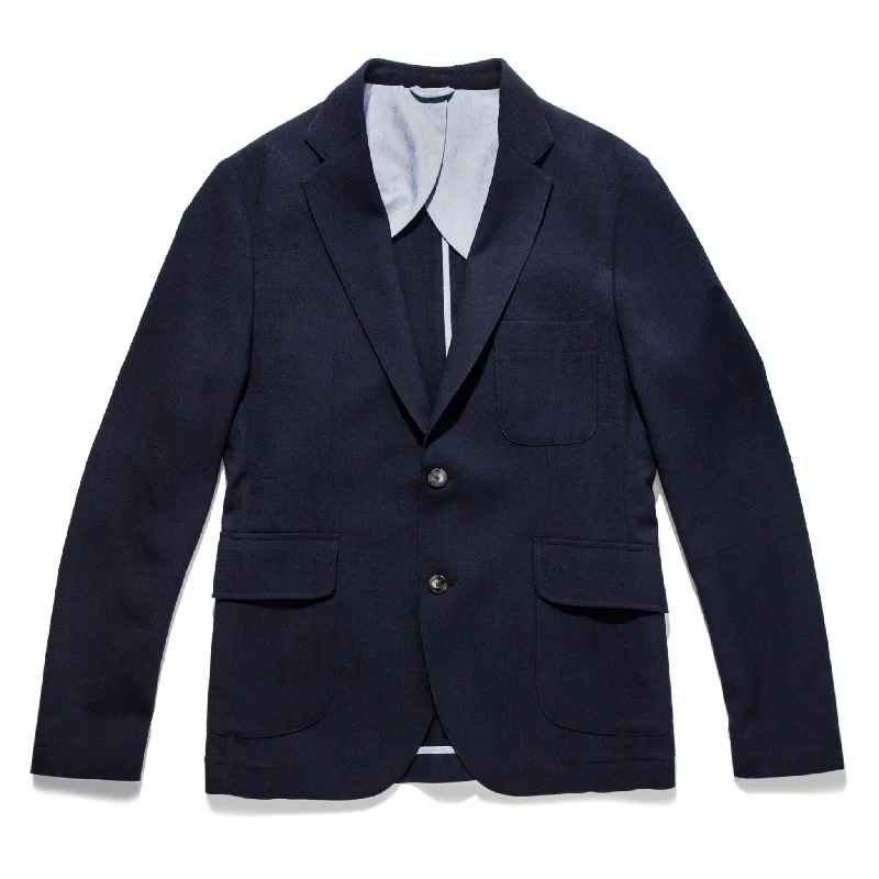 Hoodie Jacket-The Telegraph Blazer in Everyday Navy