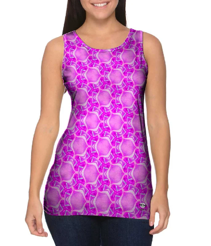 Stretch Tank-Pink Palooza Patten